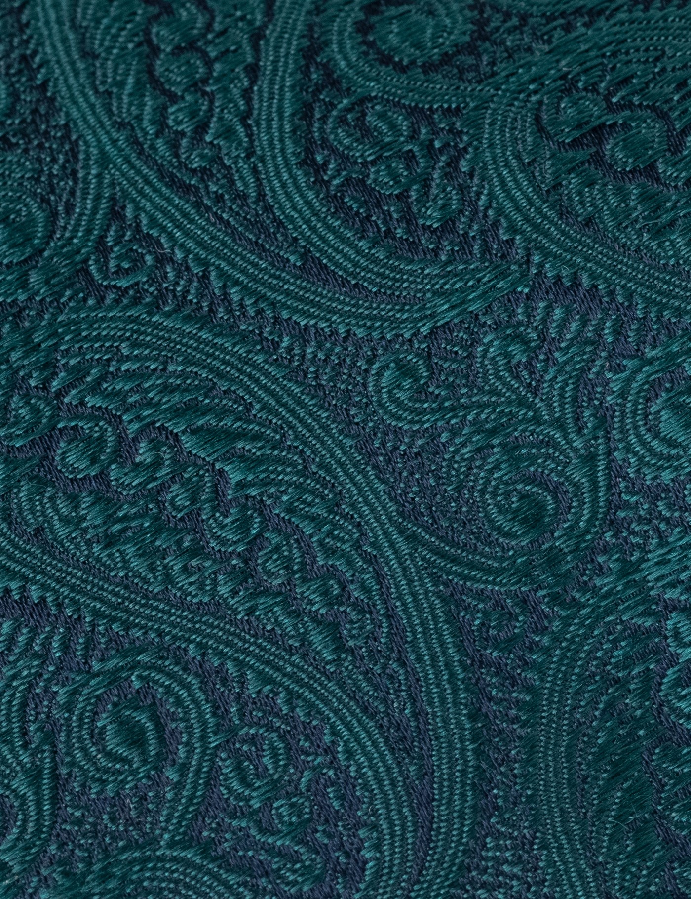 Men's Luxury Emerald Paisley Tie 100 Silk Hawes & Curtis