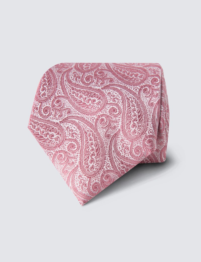 Hochzeits Kollektion – Krawatte – Seide – Paisley rosé