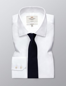 Men's 100% Silk Plain Navy Slim Tie