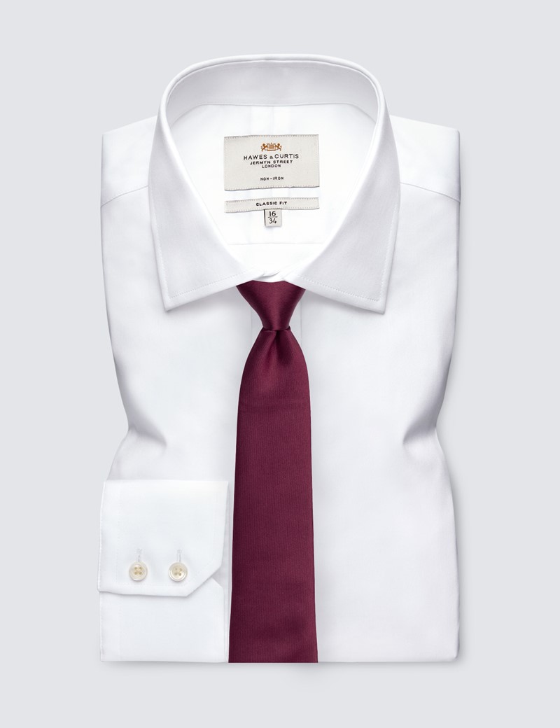 Men's Burgundy West Ham Tie - 100% Silk