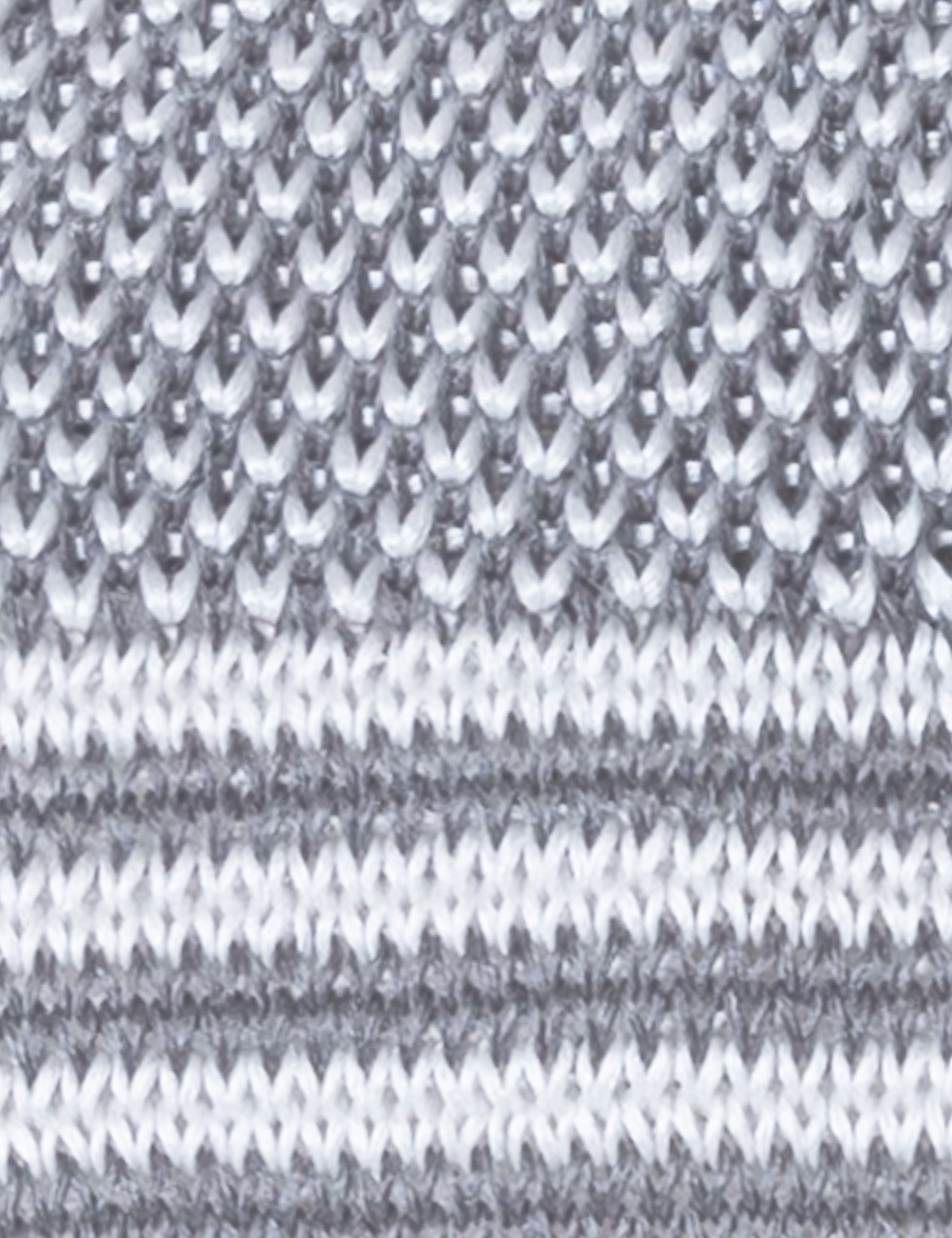 Men's Pastel Grey Knitted Tie 100 Silk Hawes and Curtis