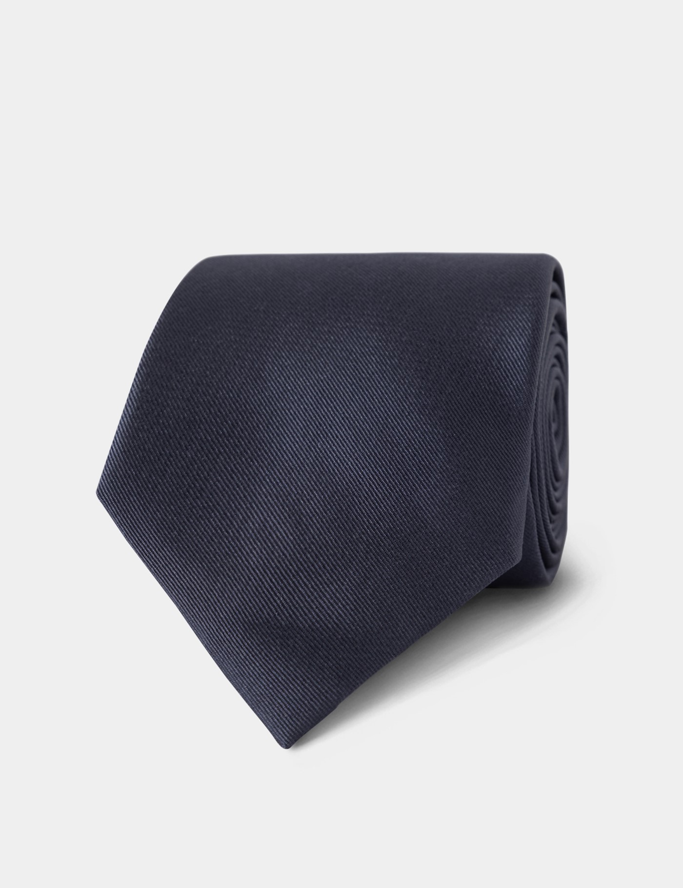 & Plain Mid Repp Tie One