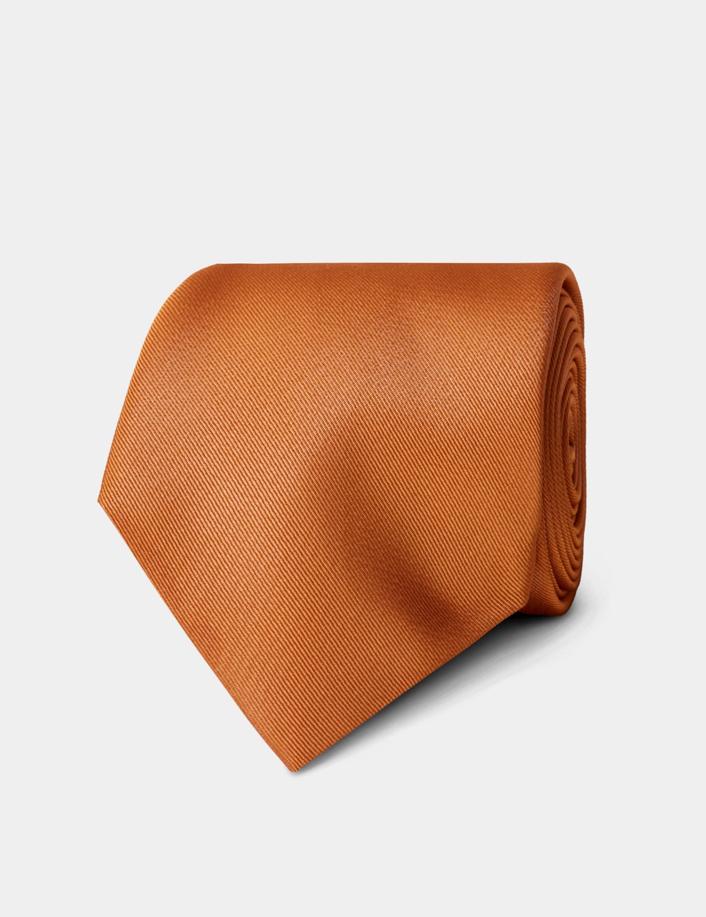 Hawes & Curtis Plain Orange Repp Tie Size: One Size