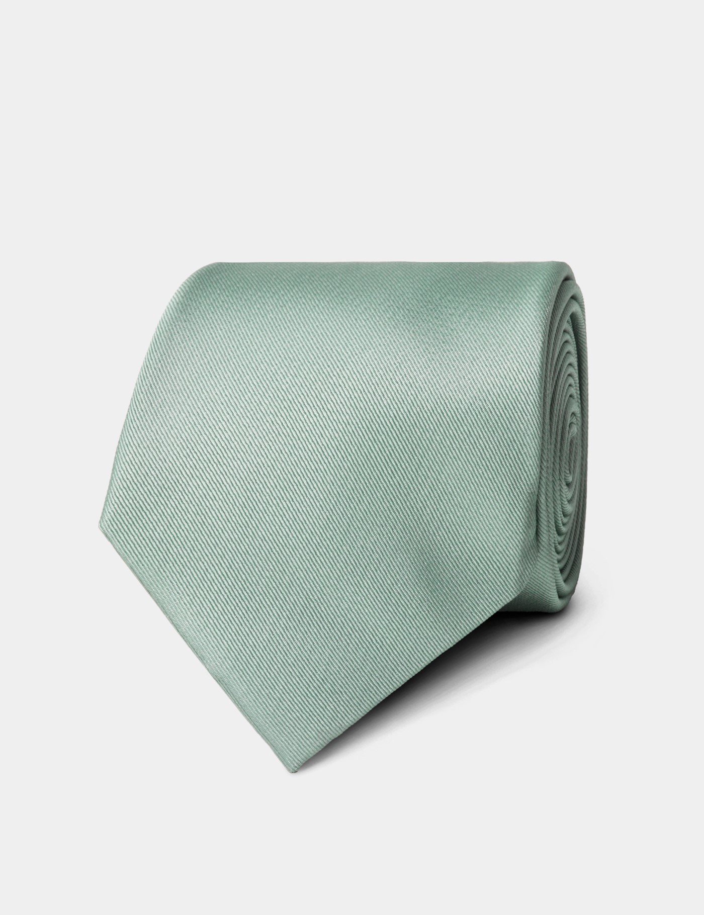 & Plain Duck Egg Repp Tie One