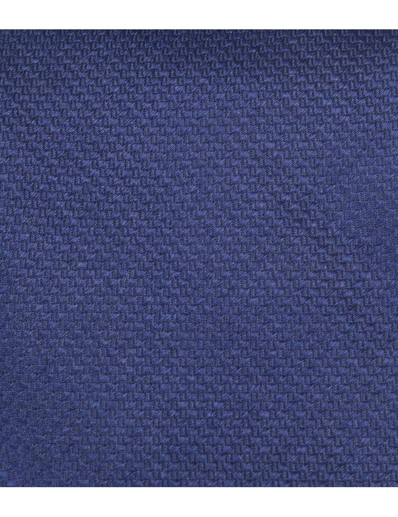 Men's Plain Navy Basket Weave 100% Silk Tie | Hawes & Curtis