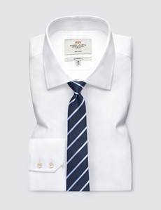 Krawatte – Seide – Standardbreite – blau College Streifen