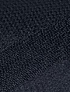 Men's Black Lurex Stripe Tie - 100% Silk