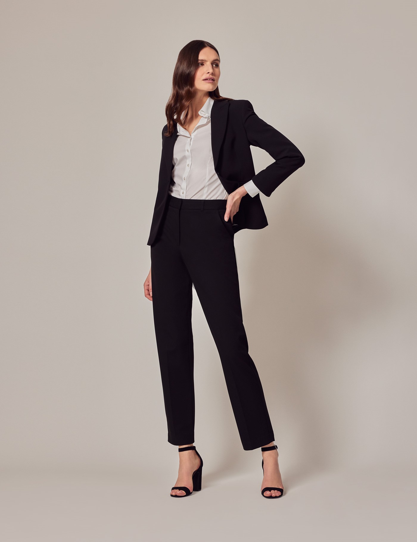 Womens Black Suit Trousers