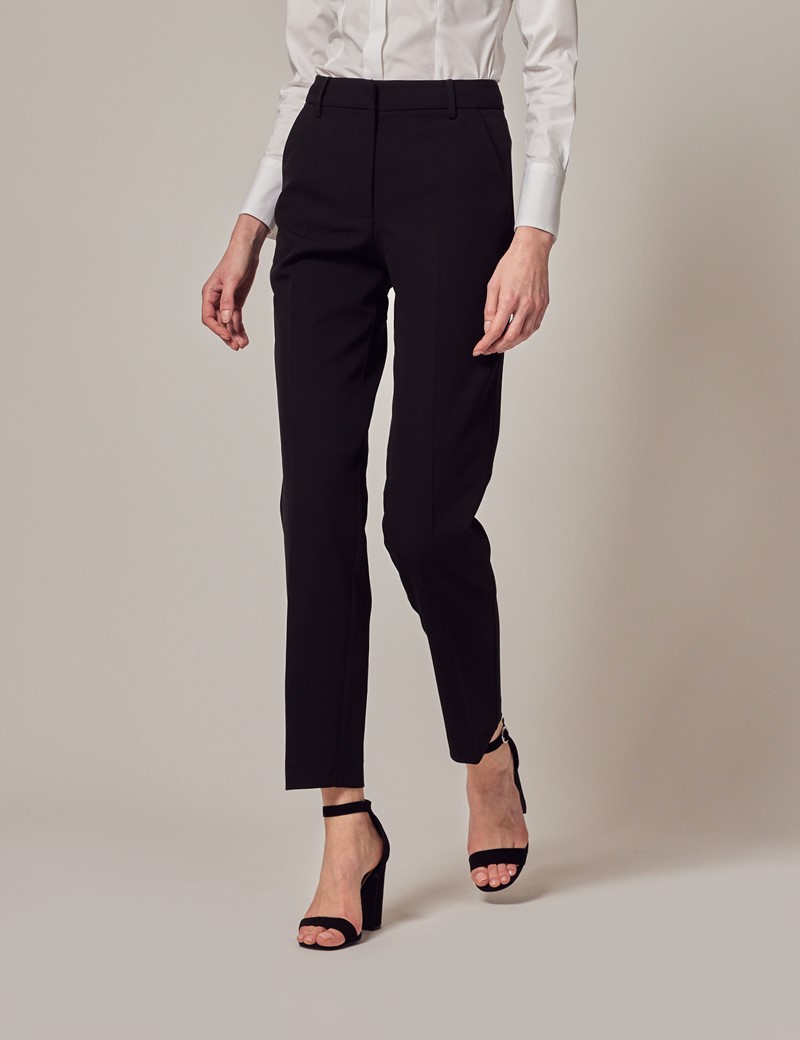 Flared Formal Trousers Black | Versace GB-hangkhonggiare.com.vn