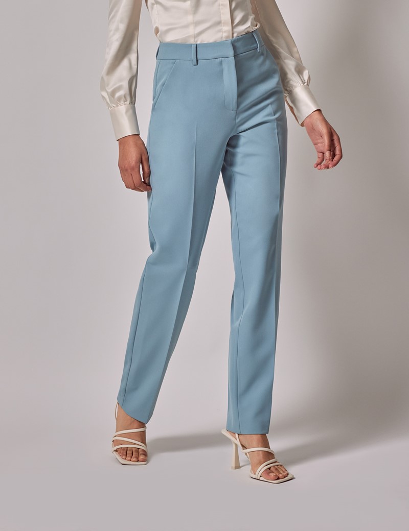 Extro & Vert super wide leg trousers in baby blue co-ord | ASOS