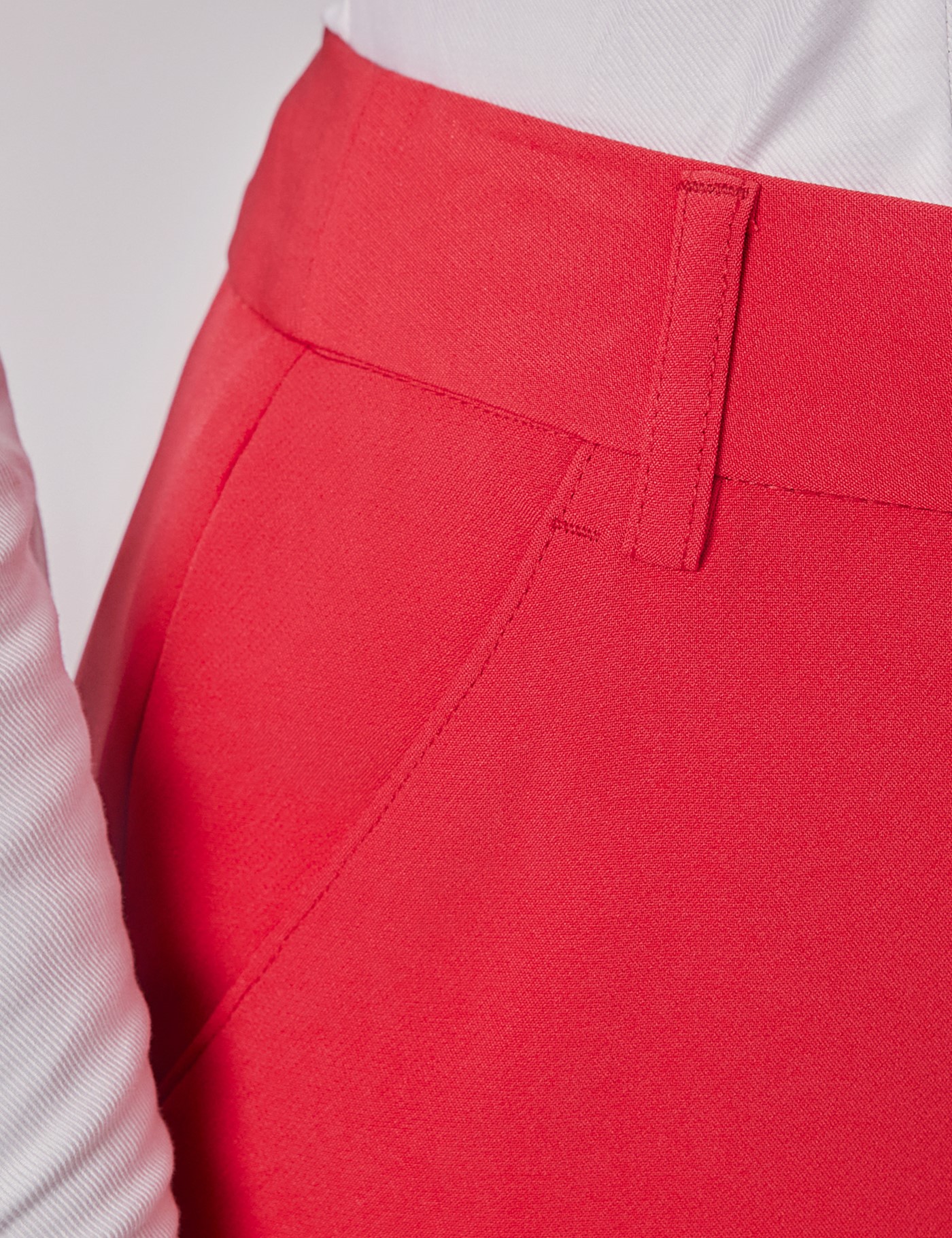 Hawes & Curtis Red Suit Trousers Size: 6 image 2
