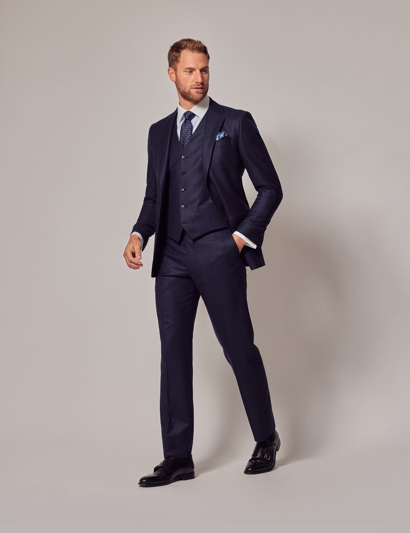 Men's Navy Brushed Twill Pants - 1913 Collection