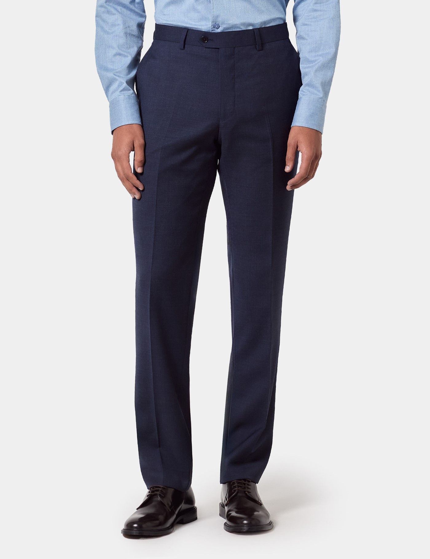 & Slim Fit Check Suit Trousers 32"