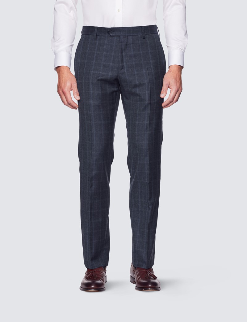 Mens Suit Pants Regular Fit Men Long Business Tapered Plaid Pants Formal Pants  Dress Slacks for Men Black at Amazon Men's Clothing store