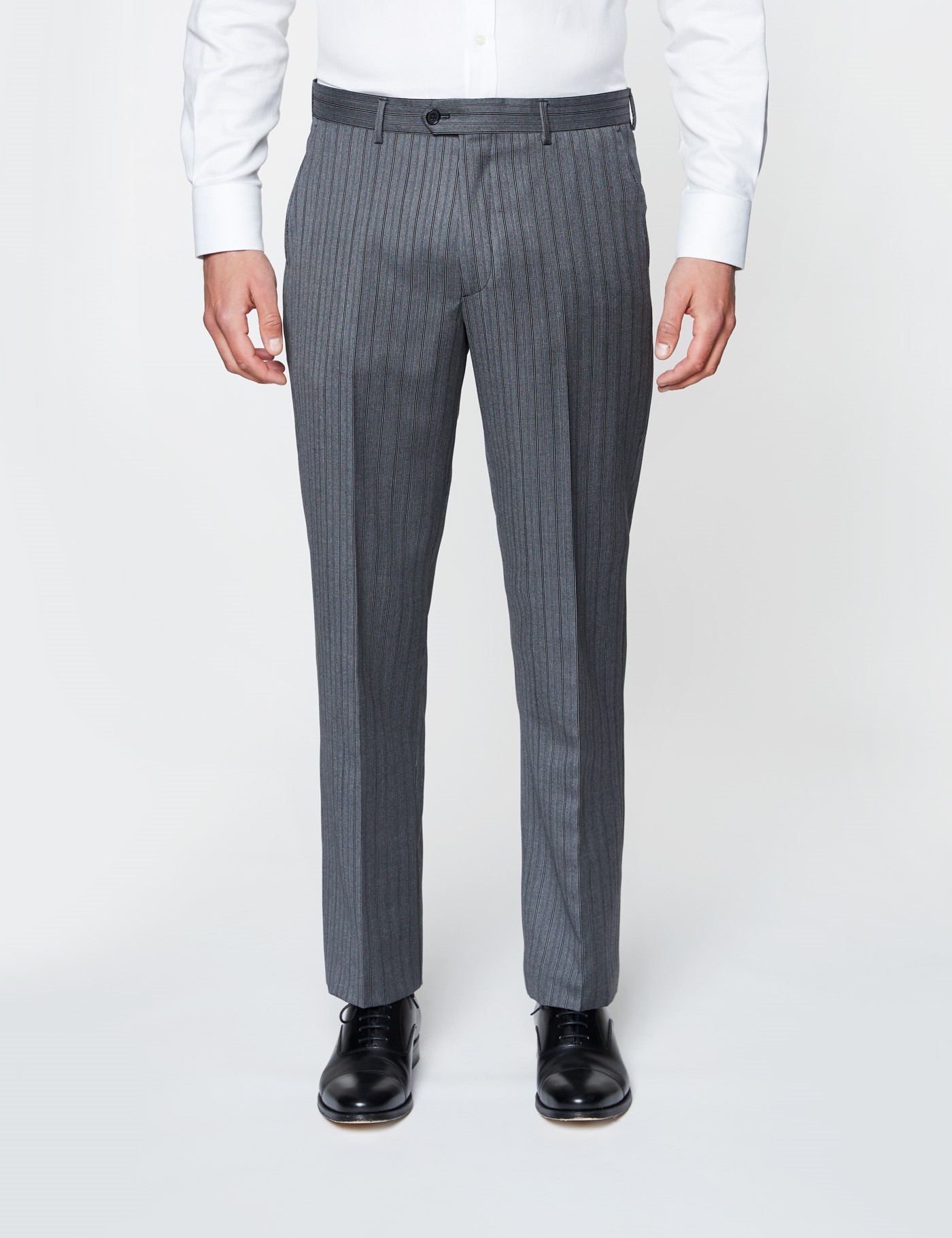 Men's Grey Striped Italian Wool Morning Suit Trousers – 1913 Collection ...