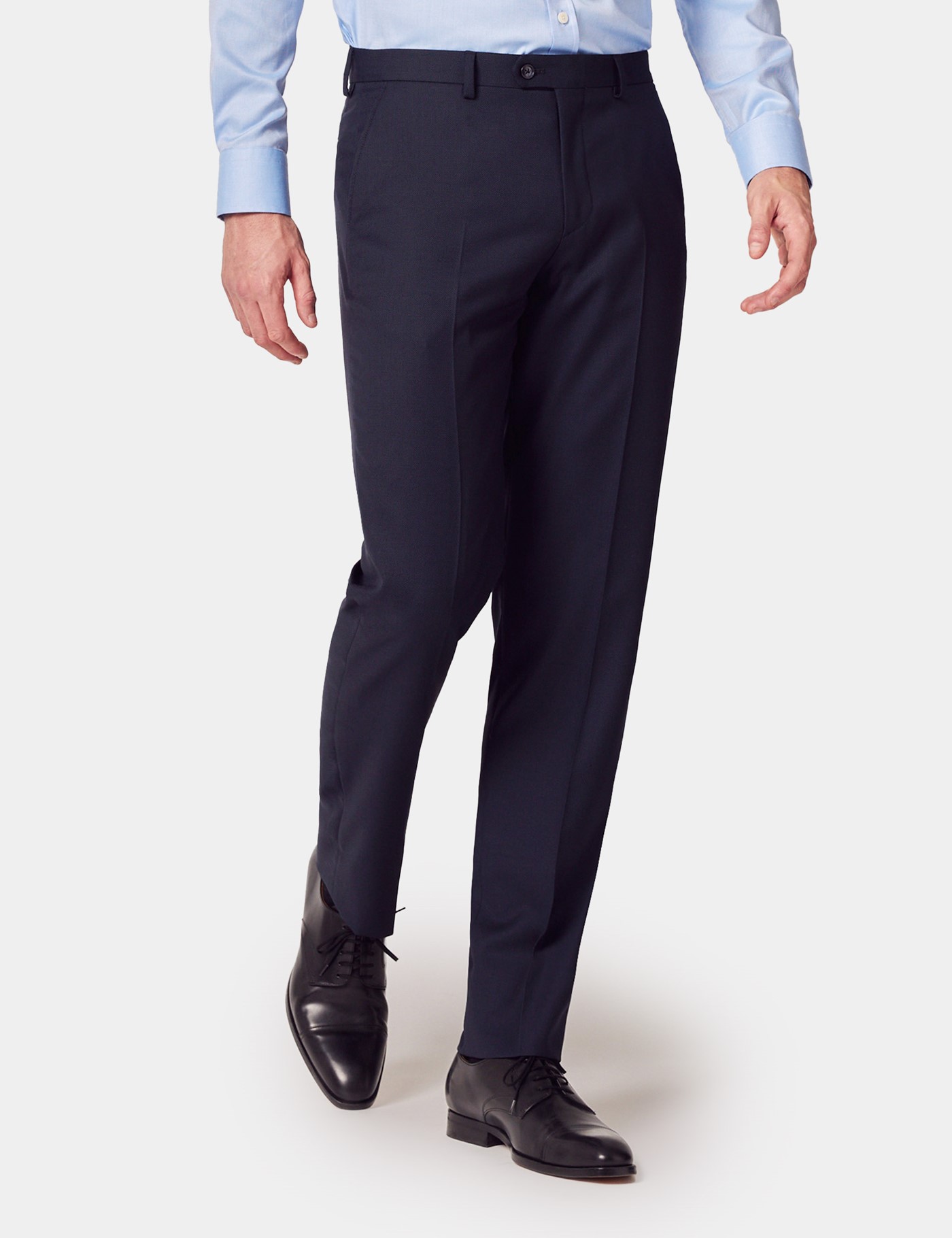 & Tailored Fit Birdseye 1913 Suit Trousers 32"