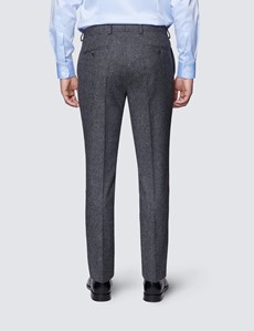 Men's Grey Tweed Slim Fit Suit Pants - 1913 Collection