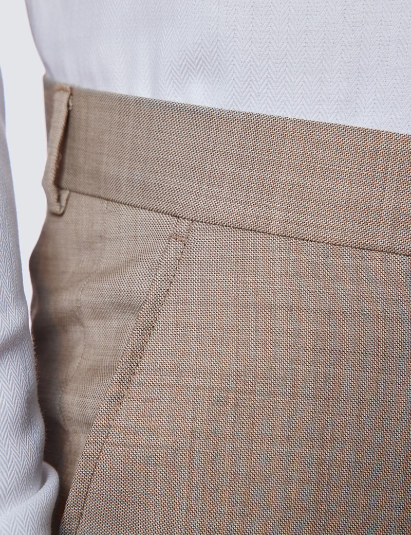 Anzughose – 1913 Kollektion – 110s Wolle – Tailored Fit – ungesäumt – grau Sharkskin