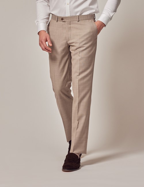 Stone Tailored Sharkskin Italian Suit Trousers - 1913 Collection