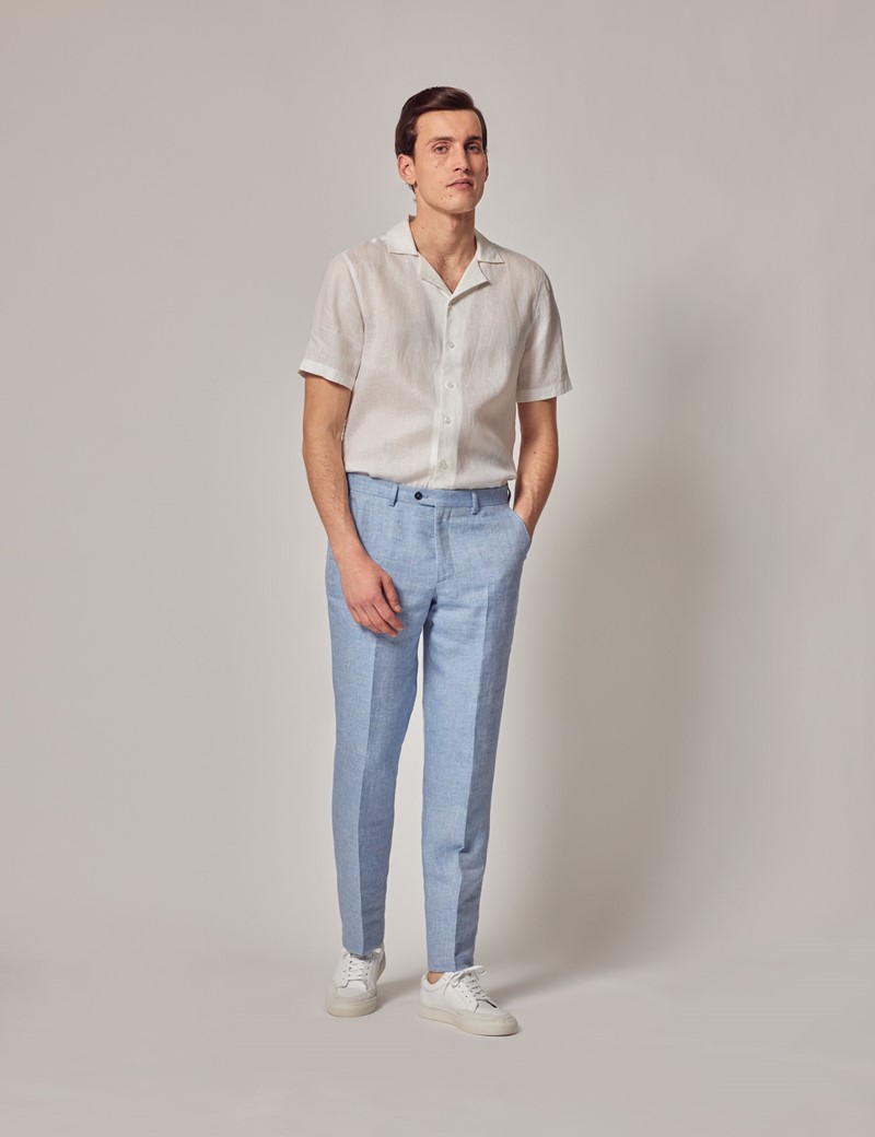 Stateside Linen Oversized Shirt in White - Bailey/44