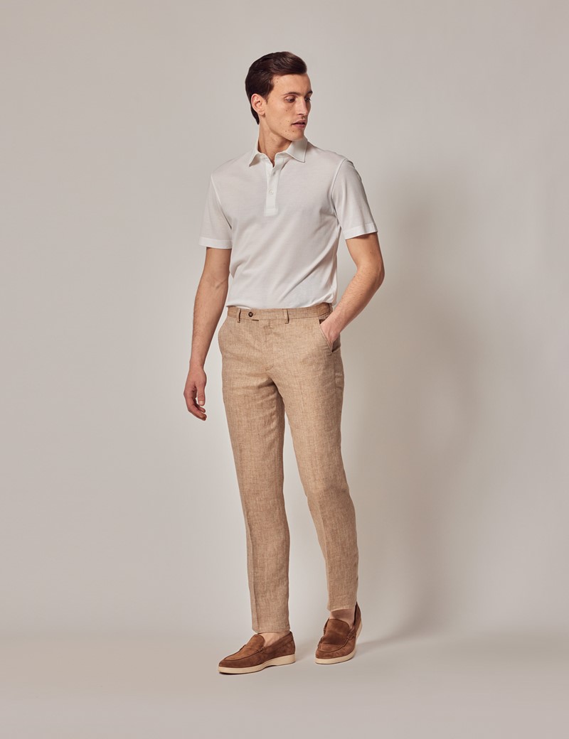 Buy RAMRAJ COTTON Mens White Formal Linen Pant Regular fit 100% Linen (34 ;  White) at Amazon.in