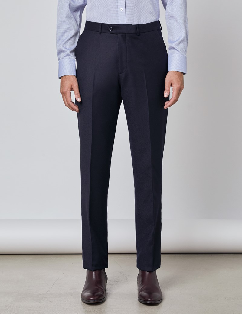 Navy flannel trousers Clearance