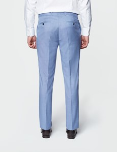 Men's Light Blue Slim Fit Italian Suit Pants – 1913 Collection