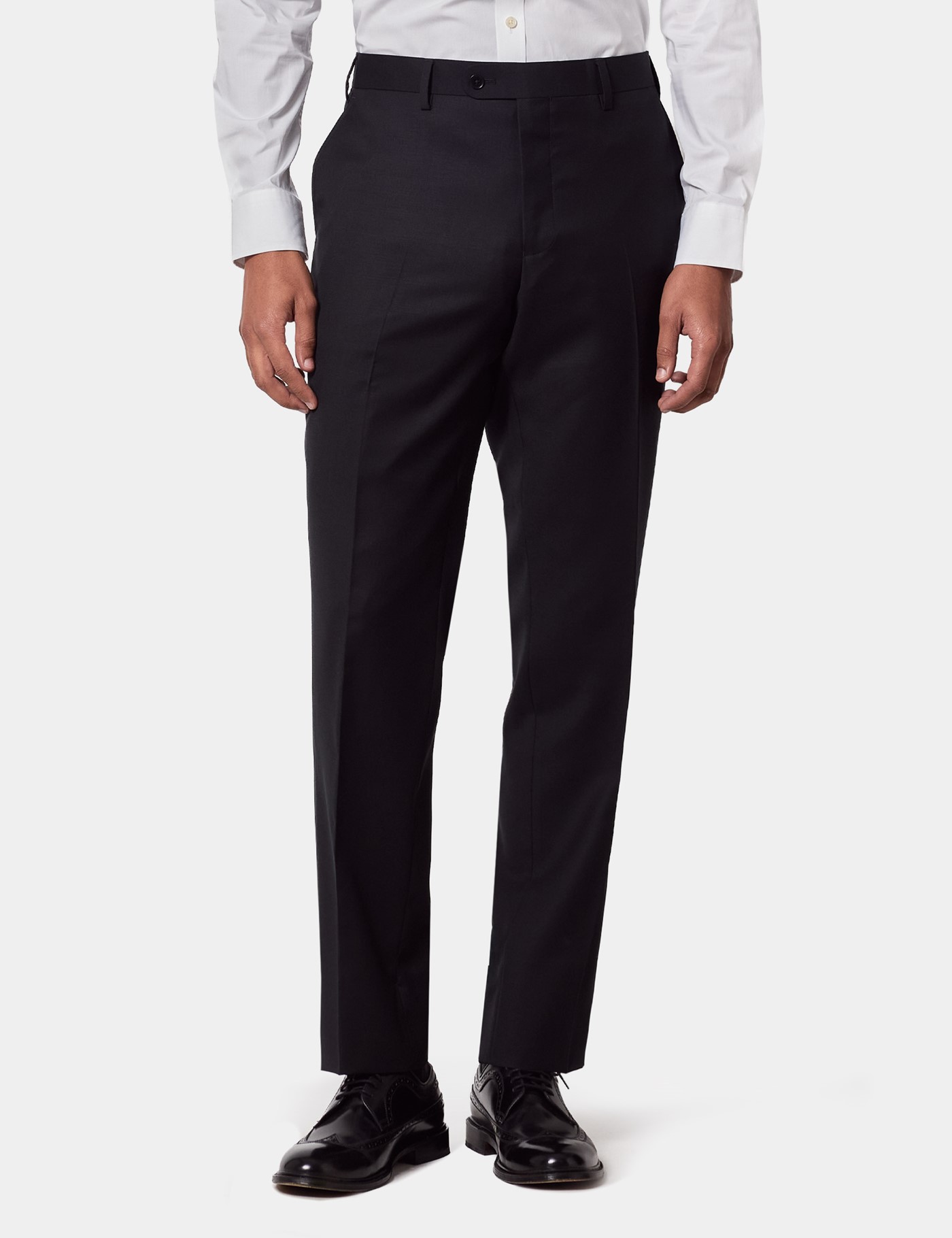 & Tailored Fit Twill Suit Trousers 32"