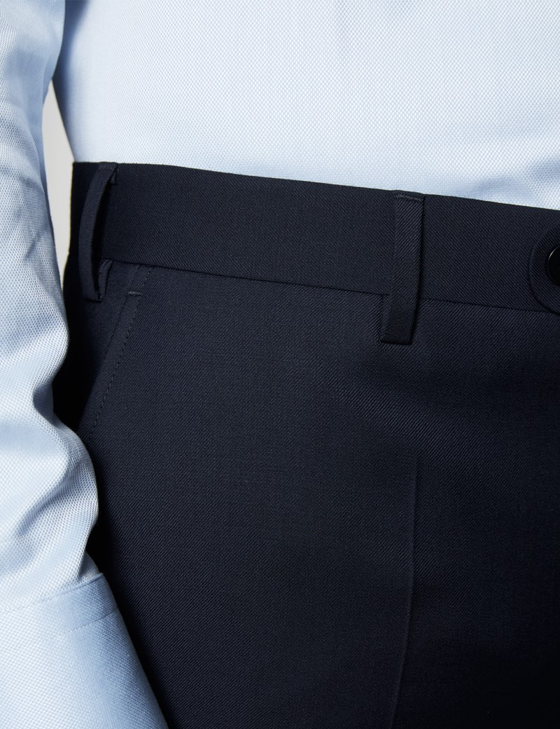Men's Navy Twill Classic Fit Suit 