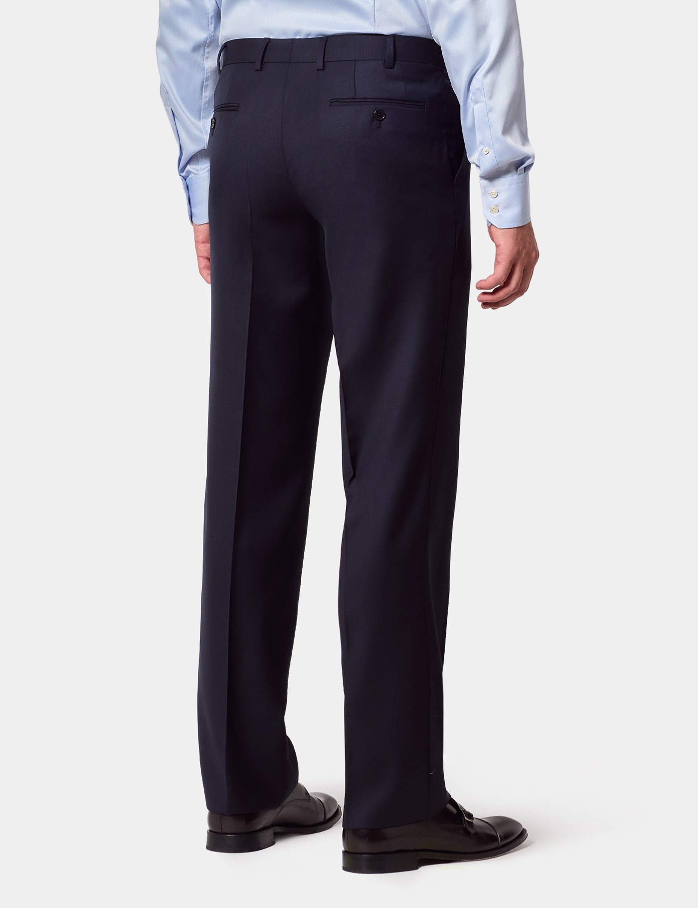 Hawes & Curtis Classic Fit Navy Twill Suit Trousers Size: 44" (EU 60) image 3