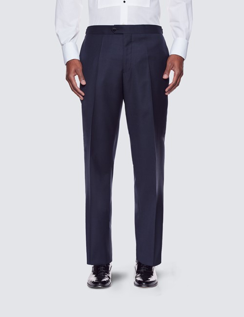 Men’s Navy Classic Fit Suit Trousers