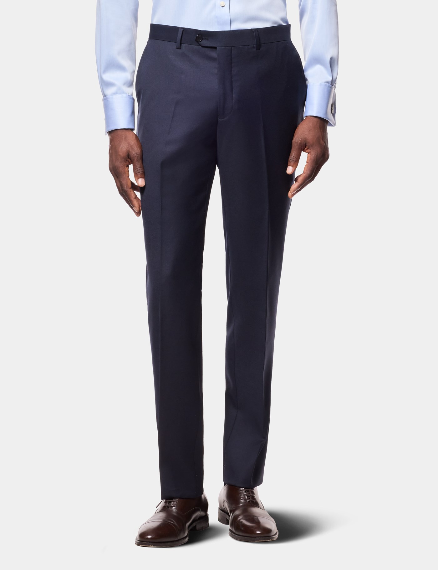 Hawes & Curtis Slim Fit Navy Twill Suit Trousers Size: 36" (EU 52)