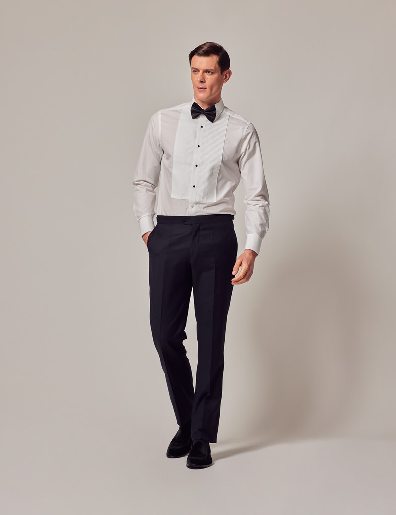Skinny Fit Suit trousers - Beige/Checked - Men | H&M IN
