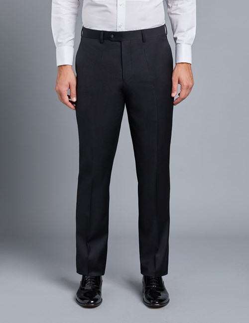 Men's Black Shawl Slim Fit Dinner Suit | Hawes & Curtis