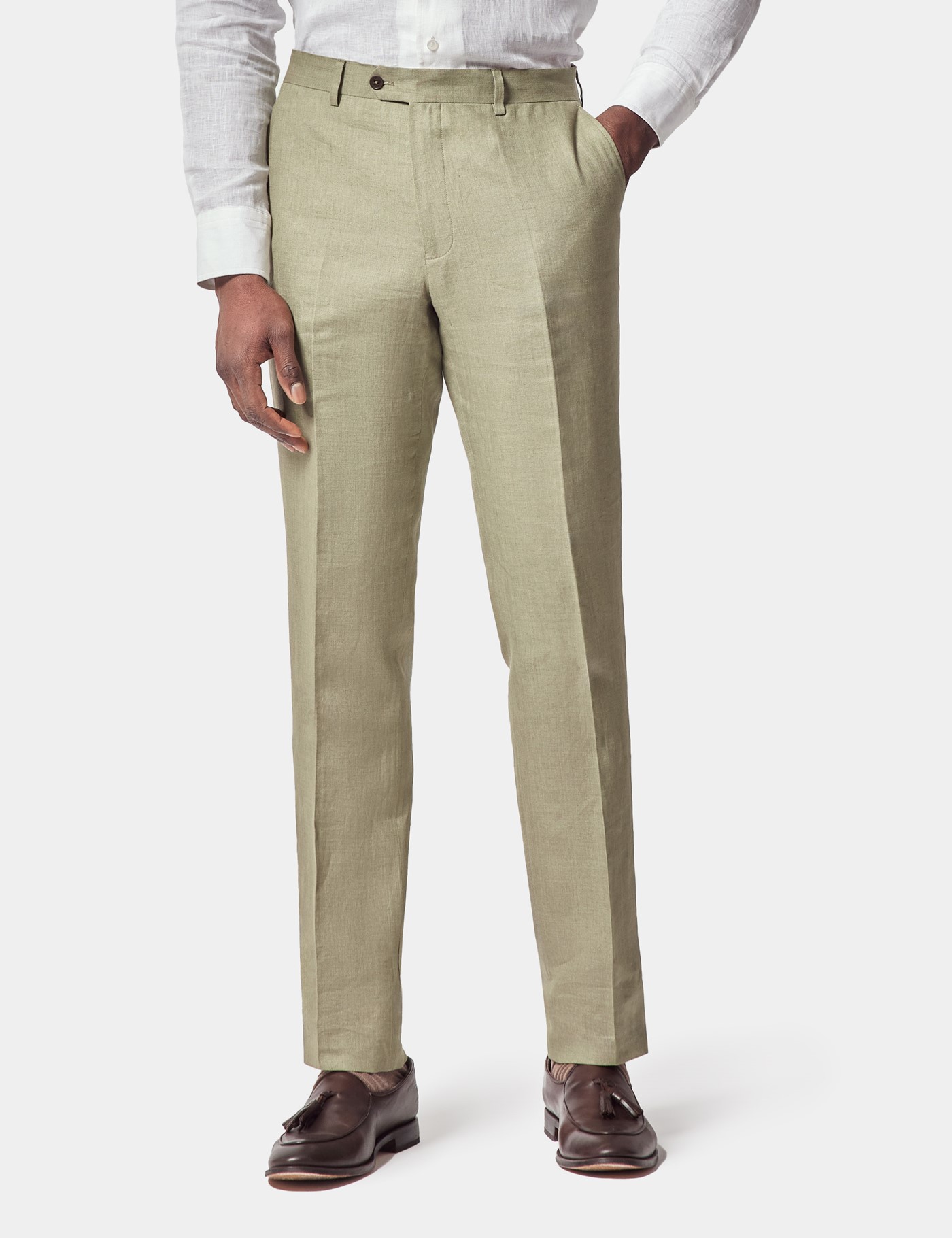 & Slim Fit Suit Trousers 42"