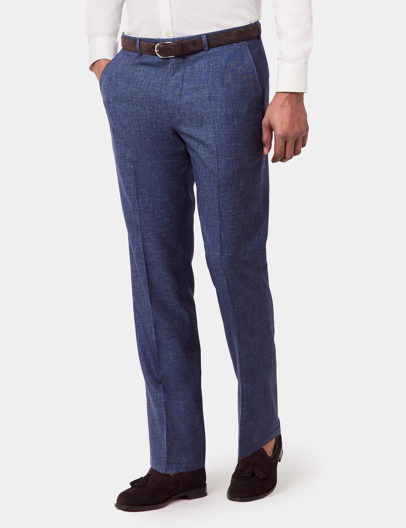 & Tailored Fit Semi Plain 1913 Suit Trousers 32"