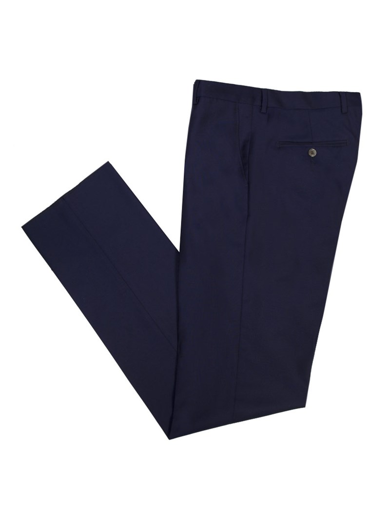 Men's Royal Blue Tailored Fit Italian Suit Pants - 1913 Collection