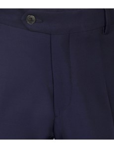 Anzughose - Slim Fit - Königsblau - 140s Wolle - ohne Bundfalte - Vorderhose gefüttert - ungesäumt