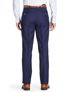 Men's Royal Blue Tailored Fit Italian Suit Trousers - 1913 Collection