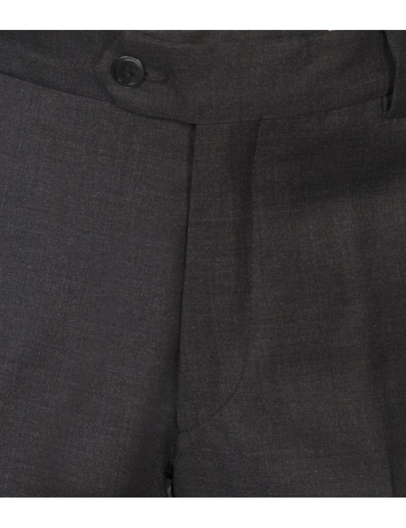 Men's Charcoal Tailored Fit Italian Suit Pants - 1913 Collection