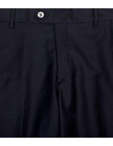 Anzughose - Slim Fit - marineblau - 140s Wolle - ohne Bundfalte - Vorderhose gefüttert - ungesäumt