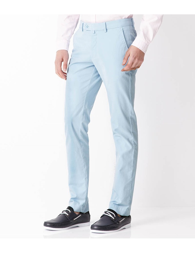 mens light blue chinos slim fit