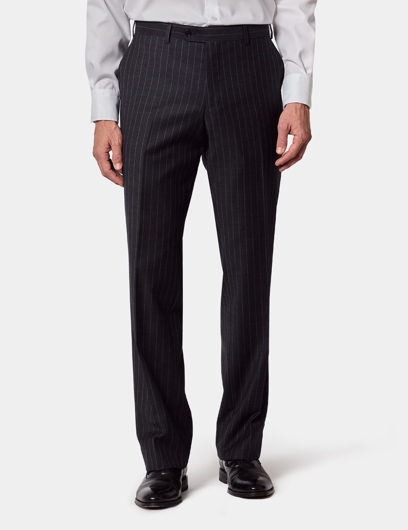 & Classic Fit Chalk Stripe Suit Trousers 46"