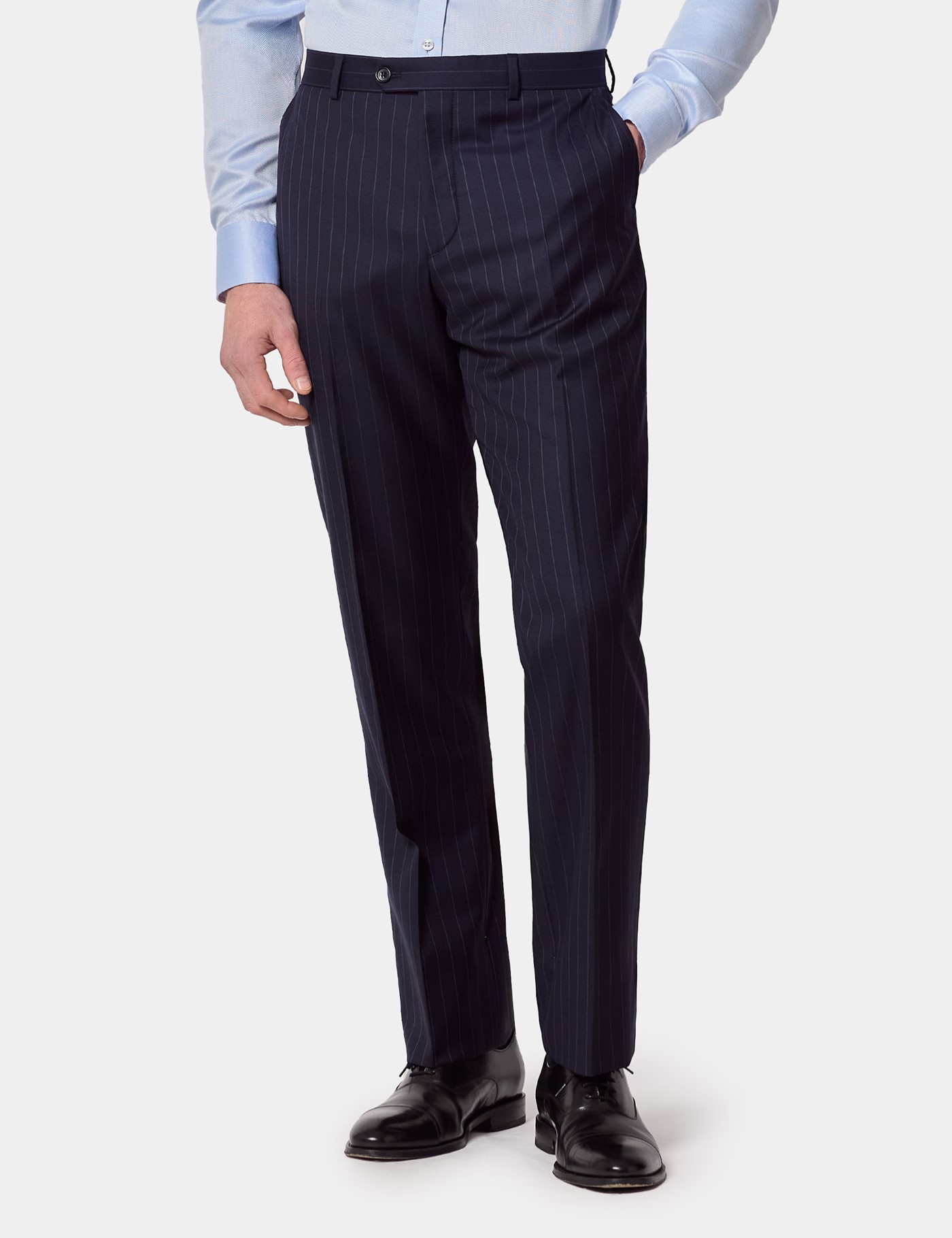 & Tailored Fit Chalk Stripe 1913 Suit Trousers UNHEM