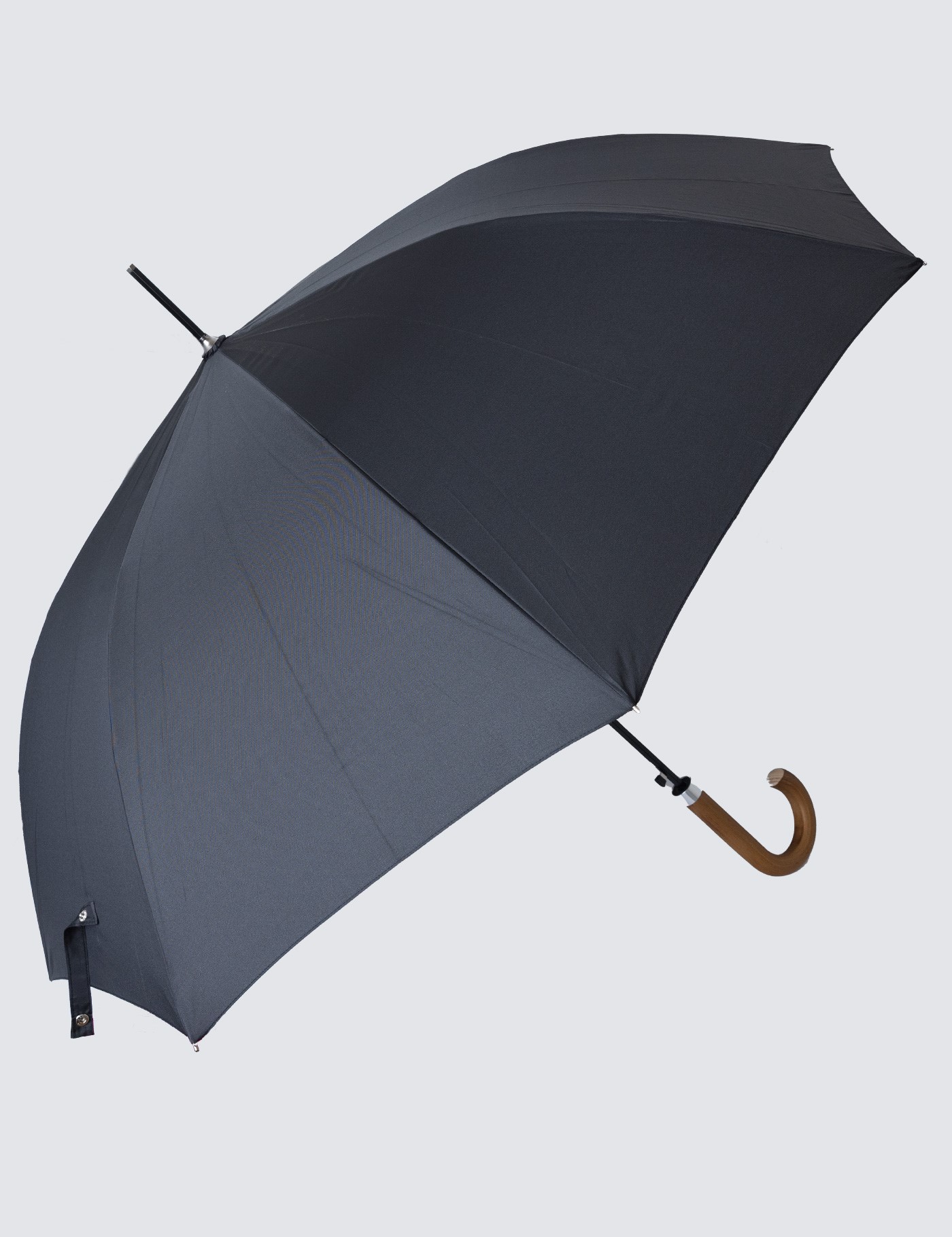 Men's Black Long Umbrella | Hawes & Curtis