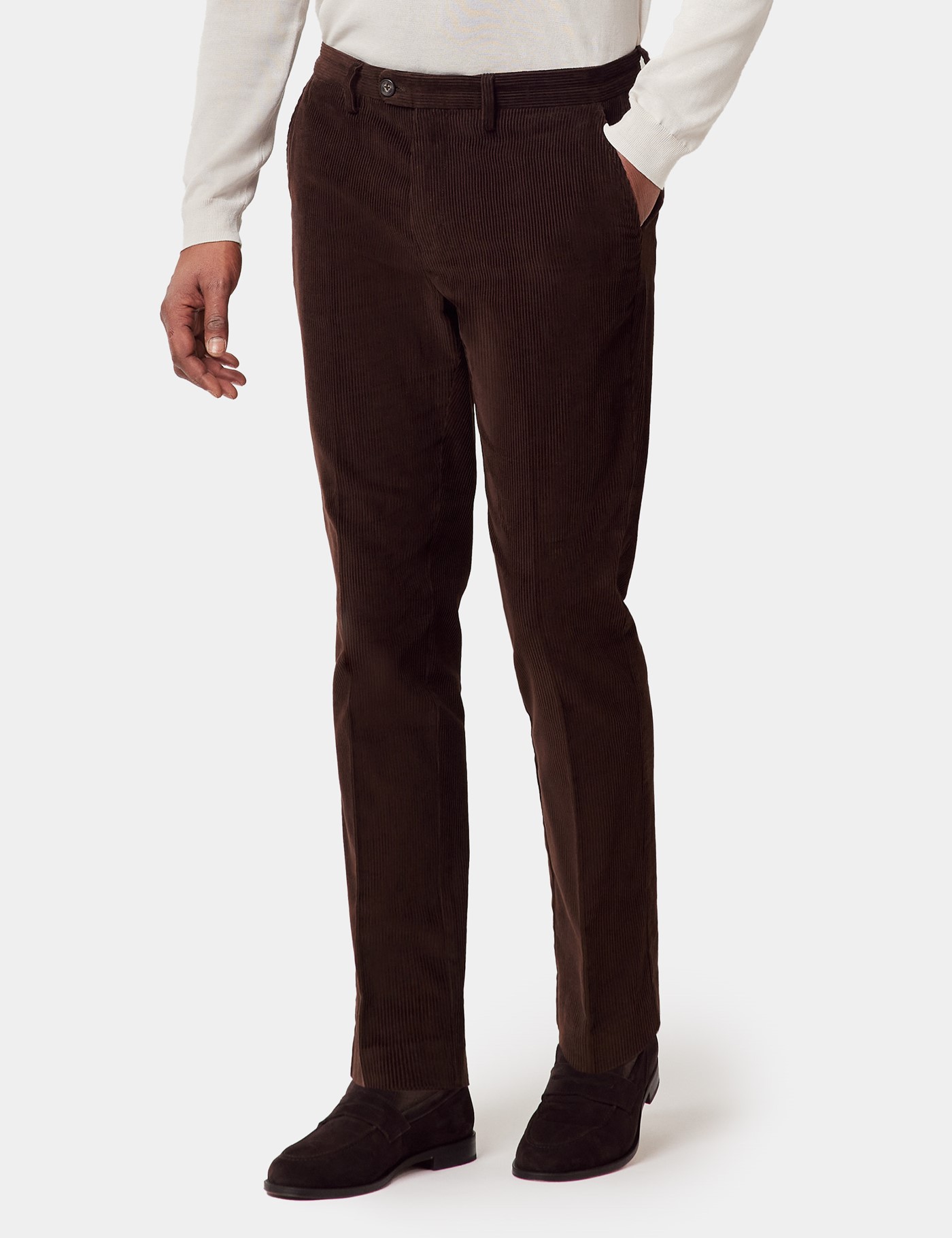 & Dark Corduroy Trousers 44 33"