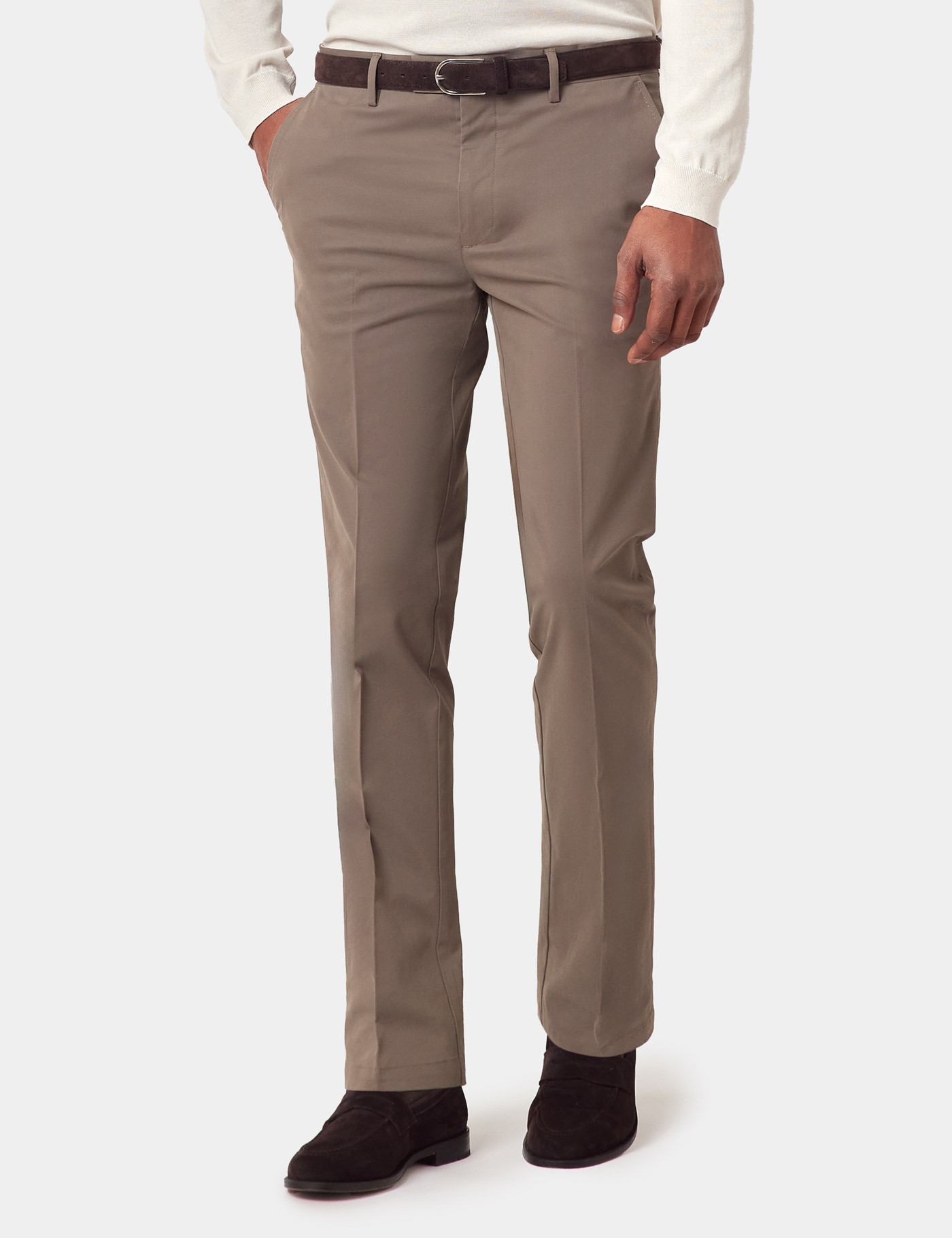& Slim Fit Dusty Smart Chinos 38 33"