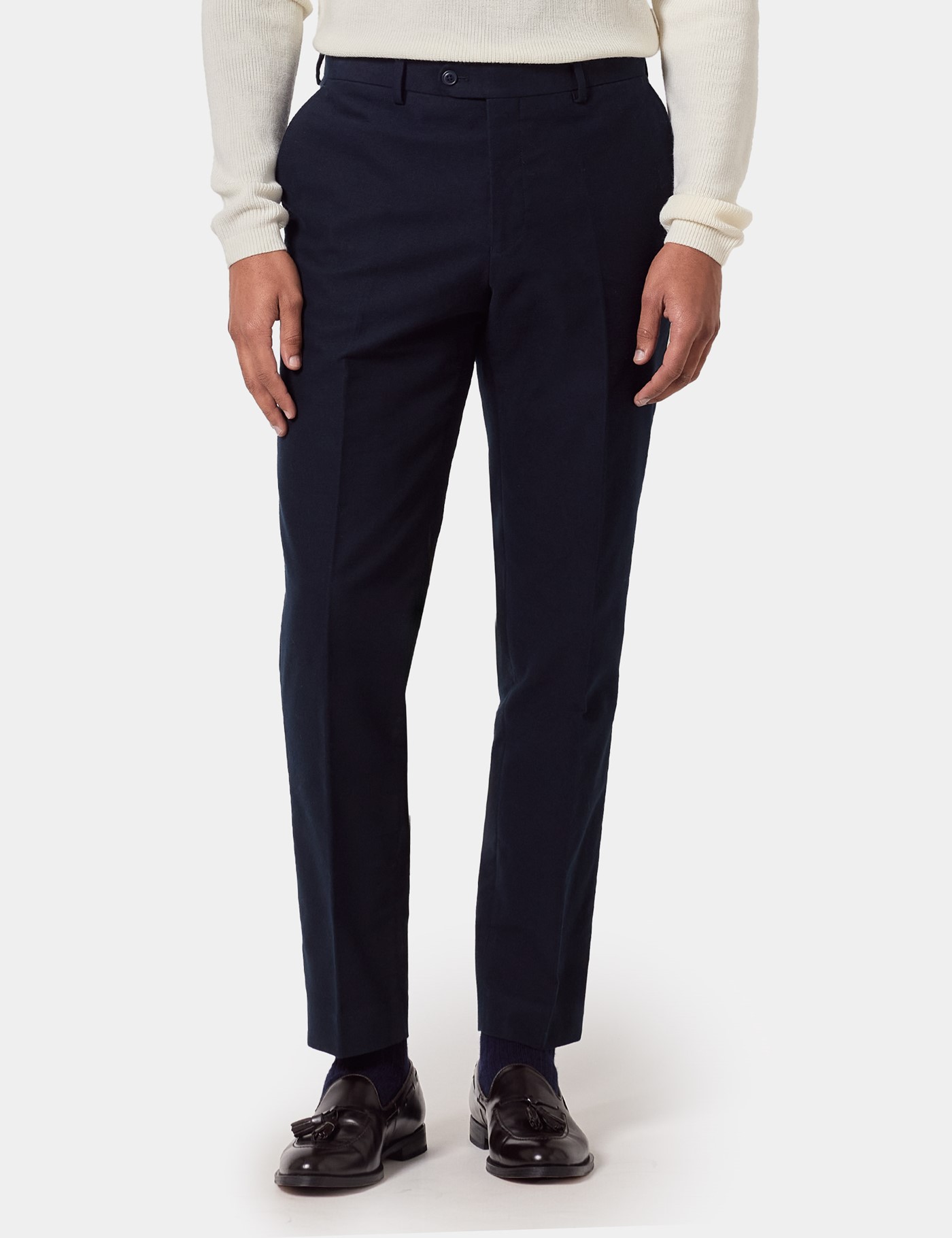 & Regular Fit Moleskin Trousers 38 33"