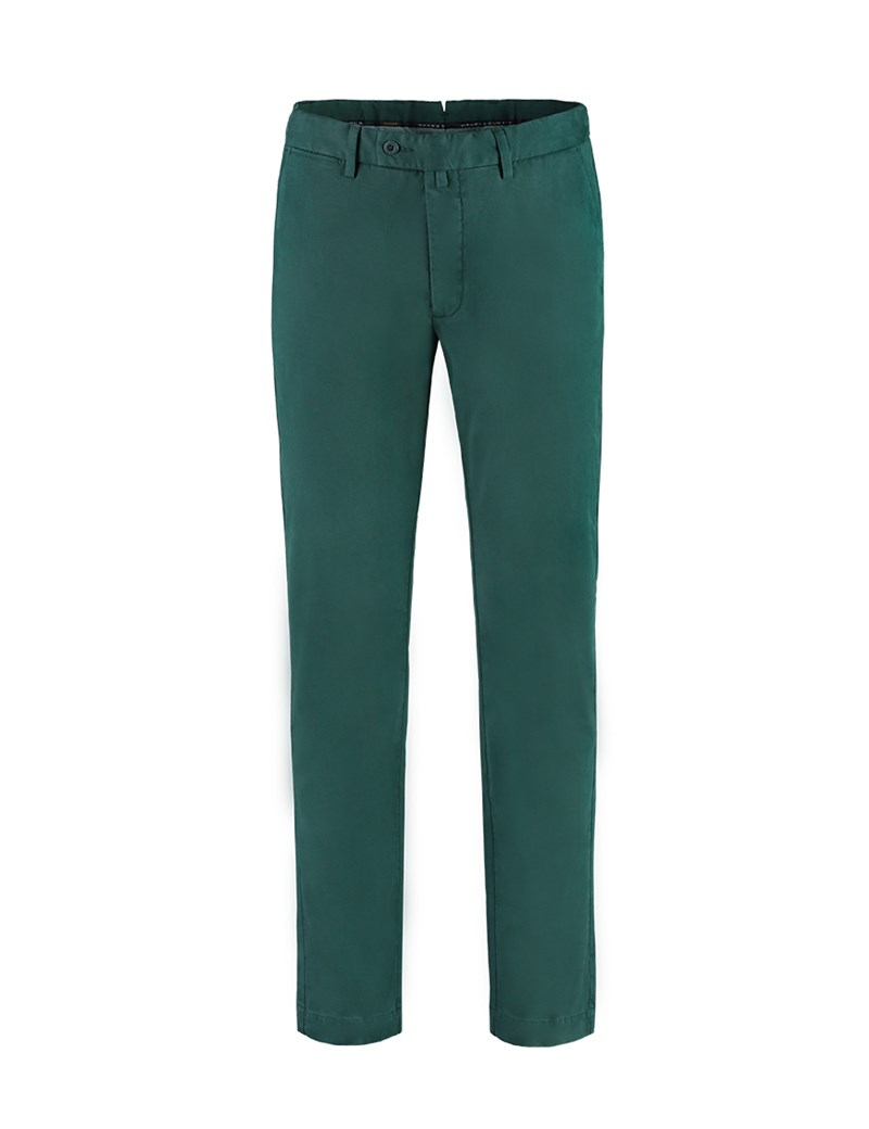 green slim fit chinos