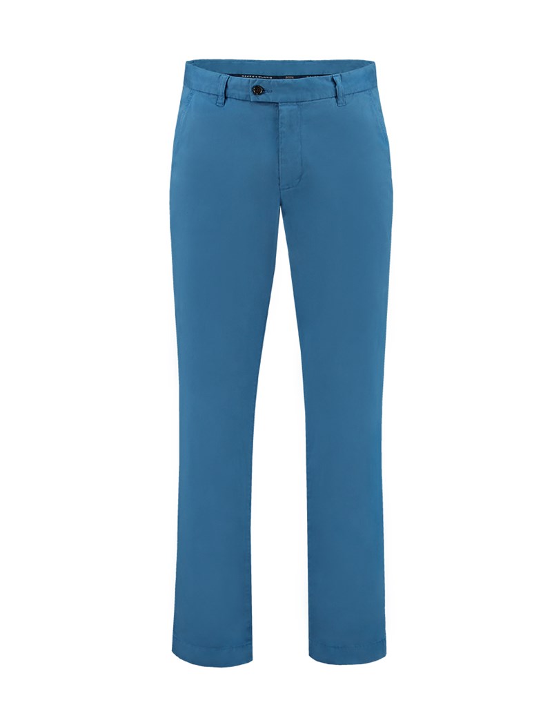 Men's Teal Garment Dye Classic Fit Chinos